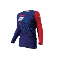 Мотокрос джърси SHOT Contact Camo 2.0 BLUE