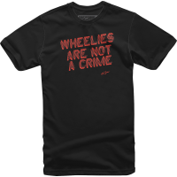 Мото тениска ALPINESTARS TEE Wheelies BLACK