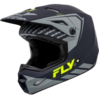 Мотокрос каска FLY RACING Formula Kinetic Menace - Matte Grey/Hi-Vis