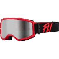 Мотокрос очила FLY RACING Zone Black/Red W/ Silver Mirror/Smoke Lens