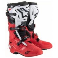 Мотокрос ботуши ALPINESTARS TECH 10 ENDURO BRIGHT RED/BLACK/WHITE