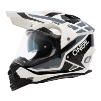 Ендуро каска O'NEAL SIERRA II R WHITE/BLACK/GRAY V.24