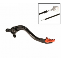 Заден лост за спирачка RFX Pro ST Rear Brake Lever (Hard Anodised Black/Orange) - KTM SX/EXC250