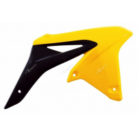Пластмасови капаци за радиатор RACETECH Radiator Covers OEM Color (2016) Yellow/Black Suzuki RM-Z250 10-18