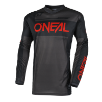 Детска мотокрос блуза O'NEAL ELEMENT RACEWEAR BLACK/GRAY/RED V.25