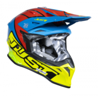 Mотокрос каска Just1 J-39 Thruster Fluo Yellow/Red/Blue