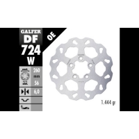 Заден спирачен диск Galfer WAVE FIXED  DISC WAVE FIXED 260x6mm DF724W
