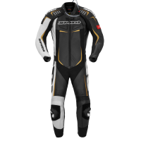 Кожен мото екип с гърбица SPIDI TRACK WIND PRO BLACK/GOLD
