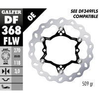 Плаващ преден спирачен диск Galfer WAVE FLOATING (C. STEEL) 270x3mm DF368FLW