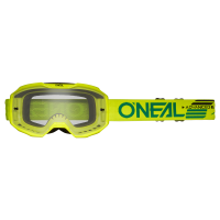 Мотокрос очила O'NEAL B-10 SOLID NEON YELLOW - CLEAR V.24