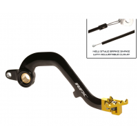 Заден лост за спирачка RFX Pro FT Rear Brake Lever (Black/Yellow) - Suzuki RM125 01-08