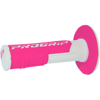 Мотокрос ръкохватки PROGRIP Double Density WHITE/FLUO PINK
