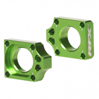 Блок втулка за задна ос RFX Pro Rear Axle Adjuster Blocks - Green KX 250F 17-22 / KX 450F 16-22