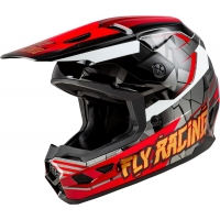 Детска крос каска FLY RACING Kinetic Scorched - Red/Black/White 2025