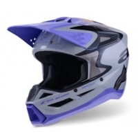 Детска мотокрос каска ALPINESTARS SM3 JETTSON GRAY/PUR/BLK