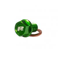 Пробка за масло RFX Pro Magnetic Drain Bolt (Green) [M10 x 22mm x 1.5] - Kawasaki KXF450/450R
