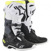 Мотокрос ботуши ALPINESTARS TECH 10 Black/White/Yellow Fluorescent