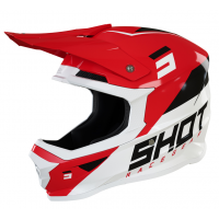 Мотокрос каска SHOT Furious Chase Red White Glossy