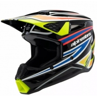 Детска мотокрос каска ALPINESTARS SM3 WURX BLK/YL/B