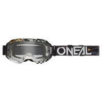 Мотокрос очила O'NEAL B-10 ATTACK BLACK/WHITE - CLEAR V.24