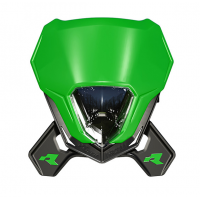 Фар RACETECH V-FACE 2.0 LED Headlight (Black/Green)