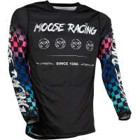 Мотокрос блуза MOOSE RACING M1 BLACK/PINK