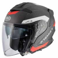 Скутерова каска Premier JT5 Carbon MA BLACK/RED