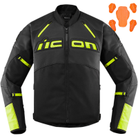 Мото яке ICON CONTRA2 LEATHER HI-VIZ