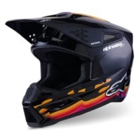 Мотокрос каска ALPINESTARS SM3 FORCE BLACK-GLOSS