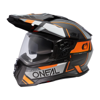Ендуро каска D-SRS SQUARE V.24 BLACK/GRAY/ORANGE