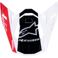 Козирка за мотокрос каска ALPINESTARS Supertech M10 UNIT RD/WT