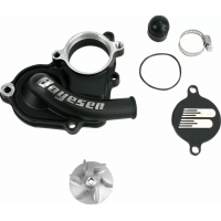 Комплект капак на водната помпа и работно колело BOYESEN COVER WATER PUMP RMZ450 Black
