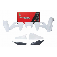 Комплект пластмаси RACETECH Plastic Kit White/Anthracite Grey Husqvarna TE/FE 2020