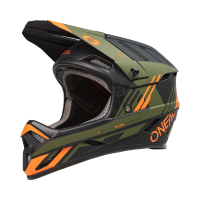 Вело каска O'NEAL BACKFLIP STRIKE V.23 BLACK/ORANGE/OLIVE