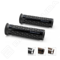 Мото ръкохватки BARRACUDA CLASSIC  BLACK  SILVER GRIPS