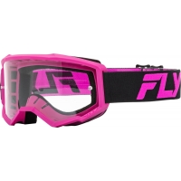 Детски мотокрос очила FLY RACING Focus Black/Pink - Clear