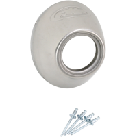 Резервна капачка FMF ENDCAP TI/PC4/Q4 S/S SLSH