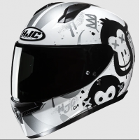 Каска HJC C10 GETI WHITE/BLACK