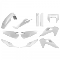 Комплект пластмаси POLISPORT Full Plastic Kit Husqvarna TE/FE (2020-23) White