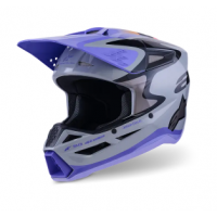 Мотокрос каска ALPINESTARS SM3 JETTSON GRAY/PUR/BLK