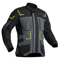 Текстилно мото яке Lindstrands Myrvik Grey/Black/Yellow