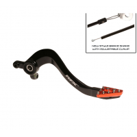 Заден лост за спирачка RFX Pro ST Rear Brake Lever (Hard Anodised Black/Orange) - KTM85