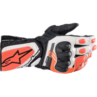 КОЖЕНИ РЪКАВИЦИ ALPINESTARS SP-8 V3 BLACK/WHITE/RED FLUO