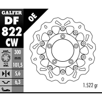 Плаващ заден спирачен диск Galfer WAVE FLOATING COMPLETE (C. ALU.) 300x5.6mm DF822CW