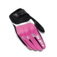 Дамски текстилни мото ръкавици SPIDI G-FLASH WHITE/PINK
