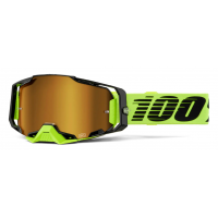 Мотокрос очила 100% ARMEGA NEON YELLOW - MIRROR GOLD