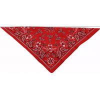 Кърпа за глава  COTTON RED PAISLY